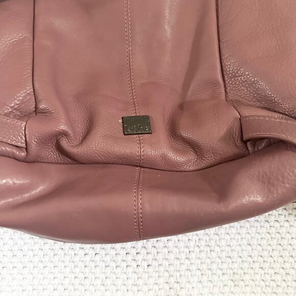 Kooba Margot Lavender Pink Leather Women Backpack Side Zip Read Missing Tassels main image 4